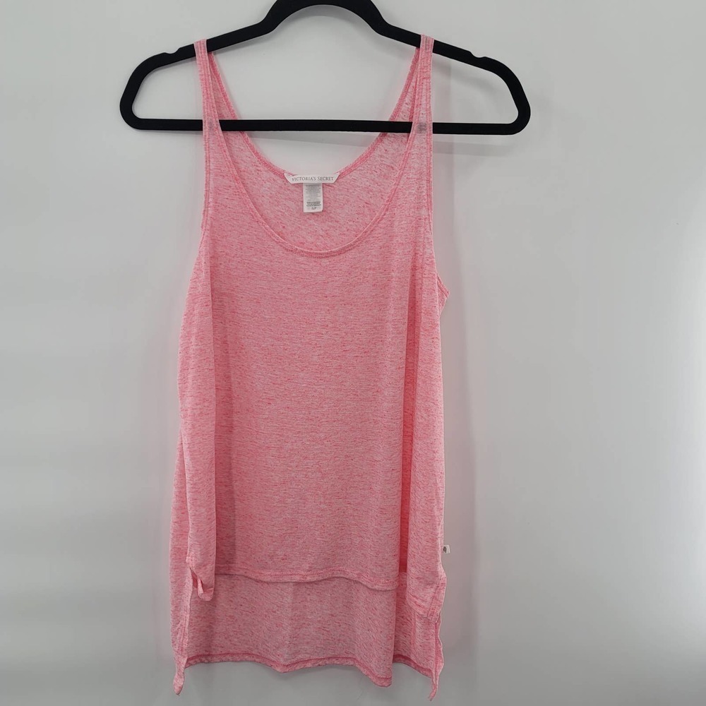Victoria's Secret Heathered Pink Tank Top Size S Loungewear - Picture 5 of 5